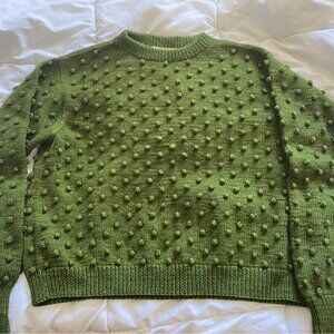 Leaf crew popcorn sweater size L